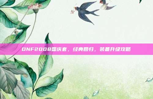 DNF2008国庆套，经典回归，装备升级攻略