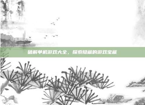 破解单机游戏大全,探索隐藏的游戏宝藏
