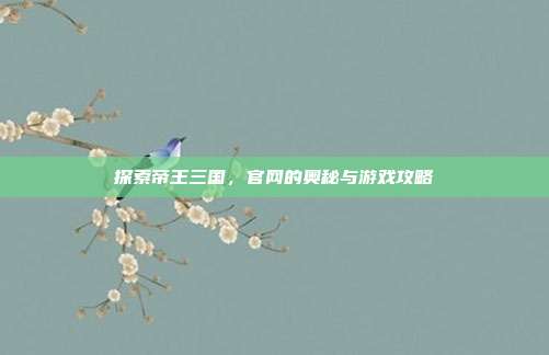 探索帝王三国,官网的奥秘与游戏攻略