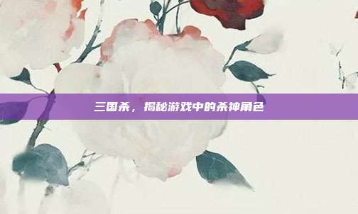三国杀，揭秘游戏中的杀神角色