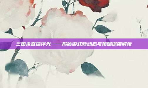 三国杀直播浮光——揭秘游戏新动态与策略深度解析