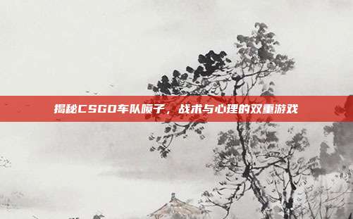 揭秘CSGO车队喷子,战术与心理的双重游戏