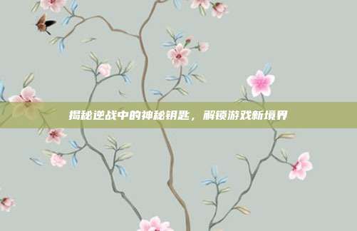 揭秘逆战中的神秘钥匙,解锁游戏新境界