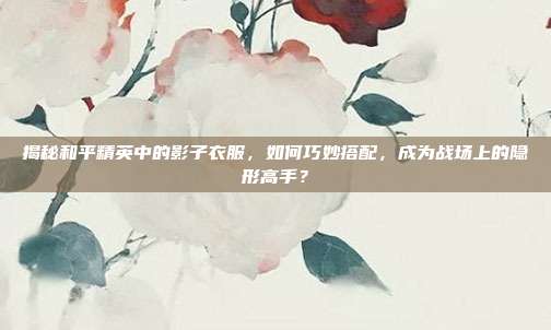 揭秘和平精英中的影子衣服,如何巧妙搭配,成为战场上的隐形高手?