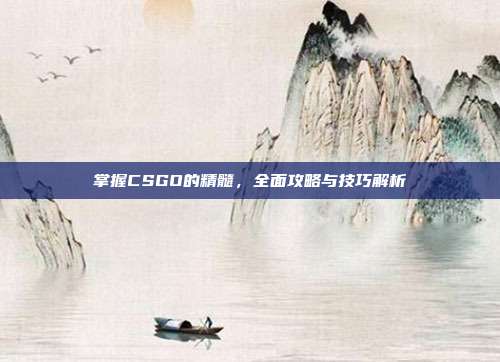 掌握CSGO的精髓,全面攻略与技巧解析