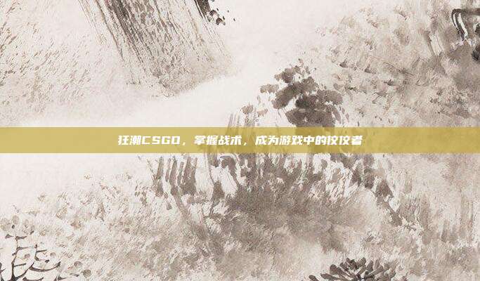 狂潮CSGO,掌握战术,成为游戏中的佼佼者