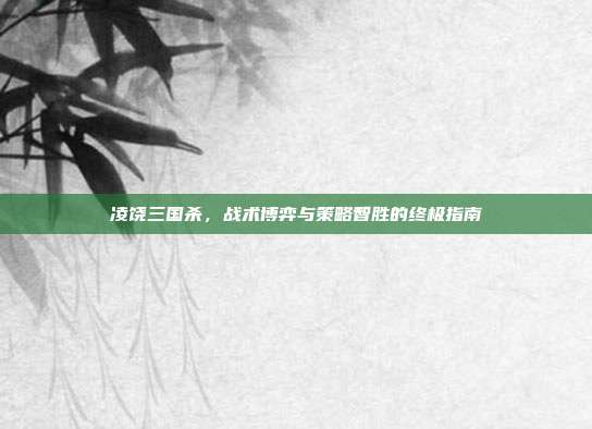 凌饶三国杀,战术博弈与策略智胜的终极指南
