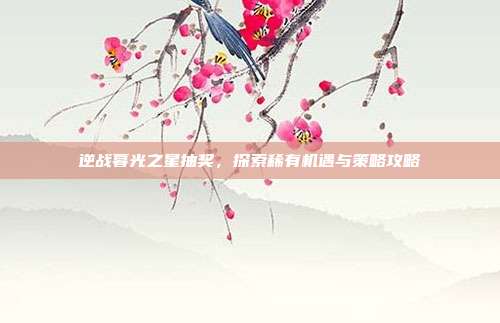 逆战暮光之星抽奖，探索稀有机遇与策略攻略
