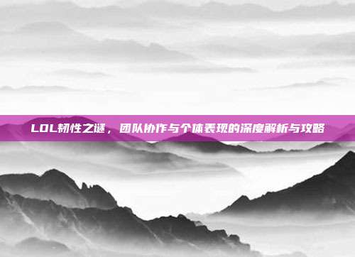 LOL韧性之谜,团队协作与个体表现的深度解析与攻略