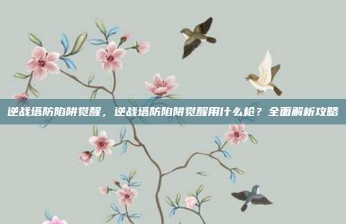 逆战塔防陷阱觉醒,逆战塔防陷阱觉醒用什么枪?全面解析攻略