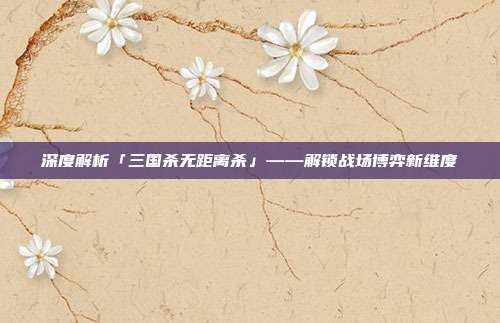深度解析「三国杀无距离杀」——解锁战场博弈新维度