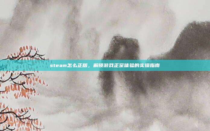 steam怎么正版，解锁游戏正宗体验的实操指南
