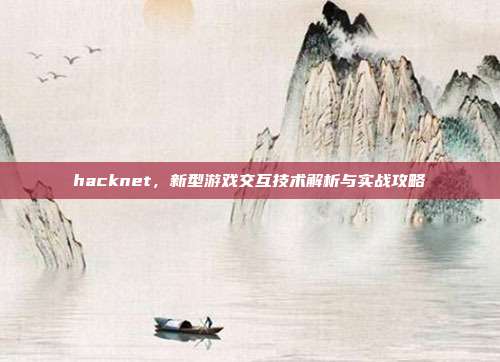 hacknet,新型游戏交互技术解析与实战攻略