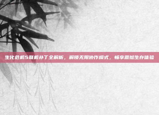 生化危机5联机补丁全解析，解锁无限协作模式，畅享震撼生存体验