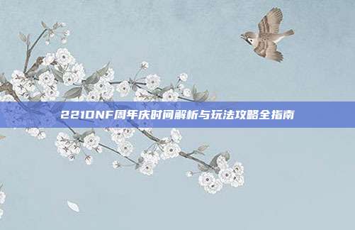 221DNF周年庆时间解析与玩法攻略全指南