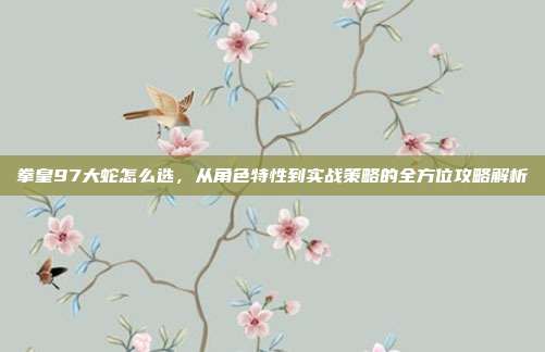 拳皇97大蛇怎么选，从角色特性到实战策略的全方位攻略解析