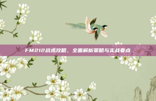 FM212战术攻略，全面解析策略与实战要点