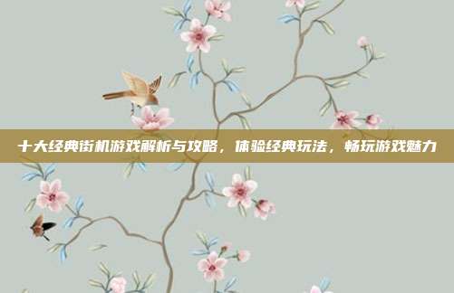 十大经典街机游戏解析与攻略,体验经典玩法,畅玩游戏魅力