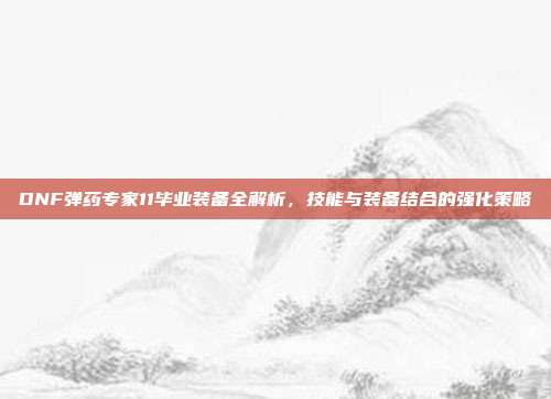DNF弹药专家11毕业装备全解析,技能与装备结合的强化策略