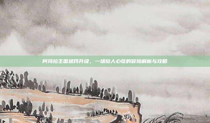 阿玛拉王国惩罚升级，一场扣人心弦的冒险解析与攻略