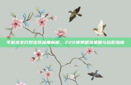 手游龙女打野出装深度解析，222赛季精准策略与搭配指南