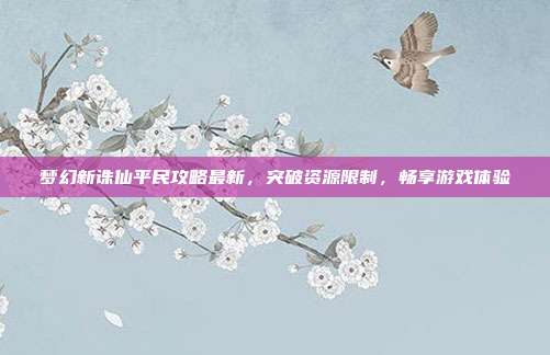 梦幻新诛仙平民攻略最新,突破资源限制,畅享游戏体验