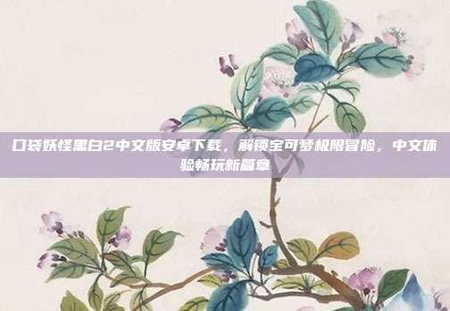口袋妖怪黑白2中文版安卓下载，解锁宝可梦极限冒险，中文体验畅玩新篇章