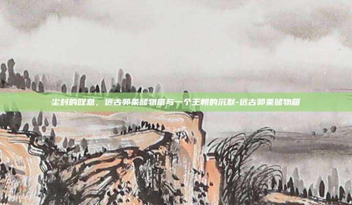 尘封的叹息,远古郭莱储物箱与一个王朝的沉默-远古郭莱储物箱