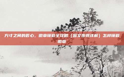 方寸之间的匠心，徽章镶嵌全攻略（图文步骤详解）怎样镶嵌徽章