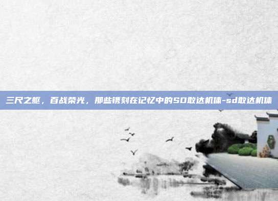 三尺之躯，百战荣光，那些镌刻在记忆中的SD敢达机体-sd敢达机体