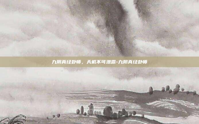 九阴真经卦师，天机不可泄露-九阴真经卦师