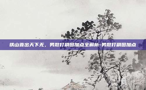 铁山靠出天下无,男散打刷图加点全解析-男散打刷图加点