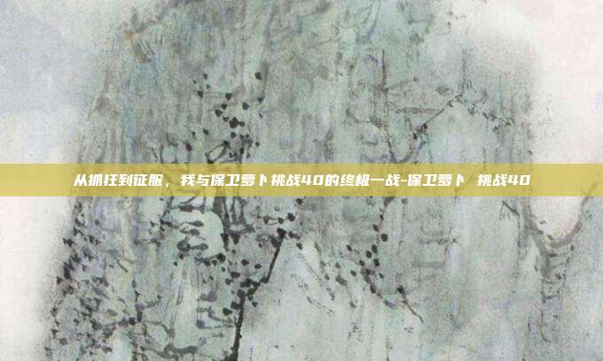 从抓狂到征服，我与保卫萝卜挑战40的终极一战-保卫萝卜 挑战40