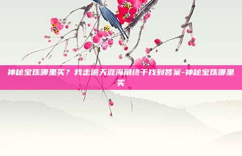 神秘宝珠哪里买?我走遍天涯海角终于找到答案-神秘宝珠哪里买