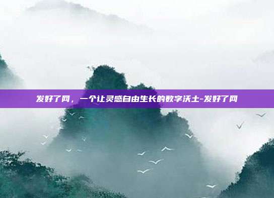 发好了网，一个让灵感自由生长的数字沃土-发好了网