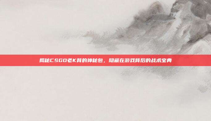 揭秘CSGO老K背的神秘包，隐藏在游戏背后的战术宝典