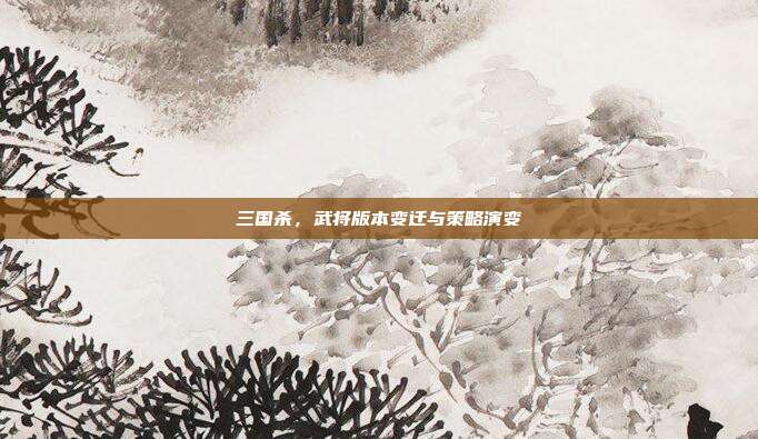 三国杀,武将版本变迁与策略演变