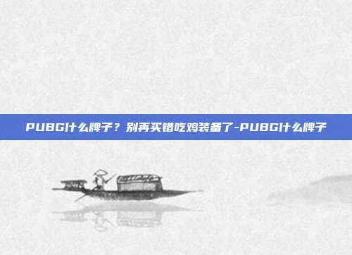 PUBG什么牌子？别再买错吃鸡装备了-PUBG什么牌子