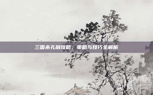 三国杀孔融攻略，策略与技巧全解析