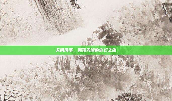天角风筝,翱翔天际的奇幻之旅