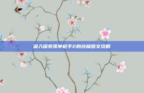 深入探索孤单枪手2的终极图文攻略