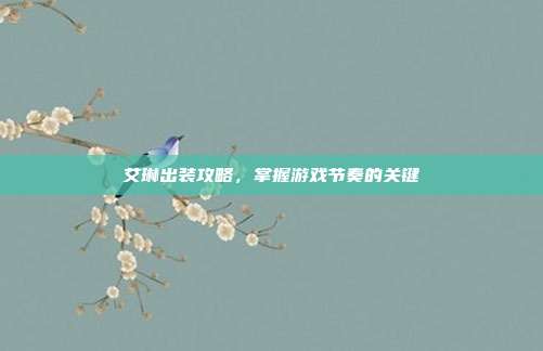 艾琳出装攻略,掌握游戏节奏的关键