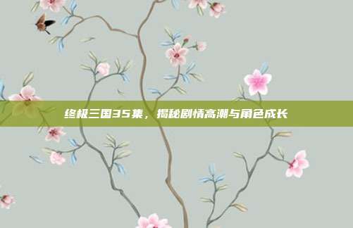 终极三国35集,揭秘剧情高潮与角色成长