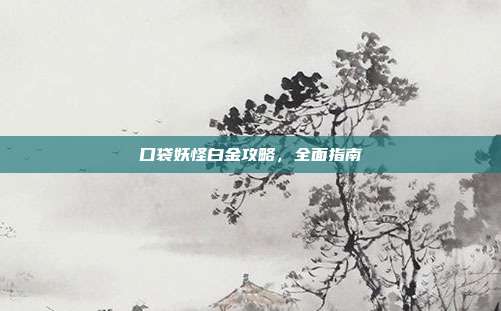 口袋妖怪白金攻略,全面指南