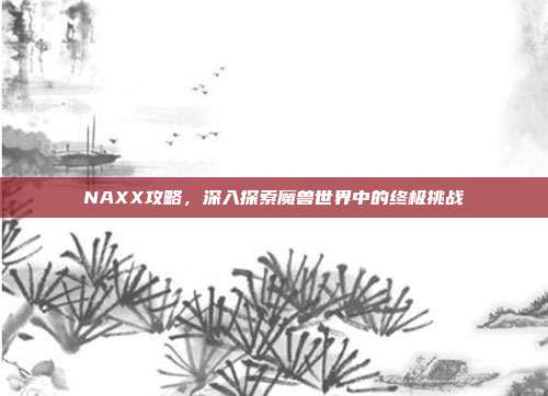 NAXX攻略,深入探索魔兽世界中的终极挑战