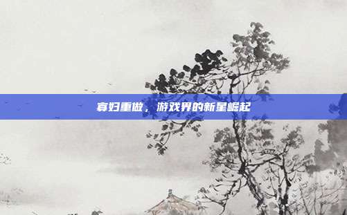寡妇重做,游戏界的新星崛起