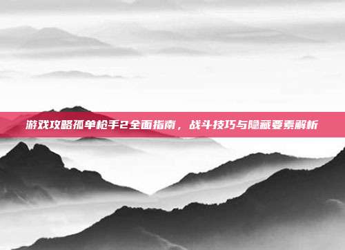 游戏攻略孤单枪手2全面指南，战斗技巧与隐藏要素解析