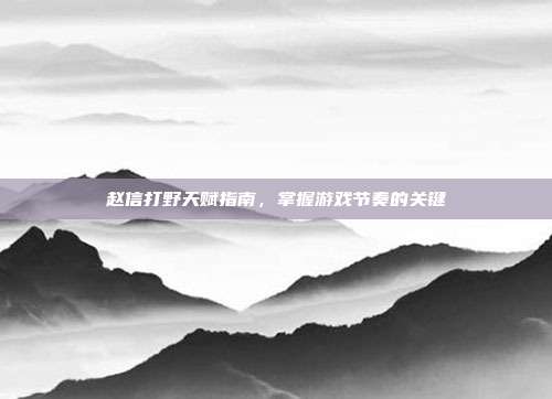 赵信打野天赋指南,掌握游戏节奏的关键
