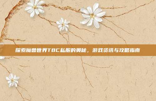 探索魔兽世界TBC私服的奥秘，游戏资讯与攻略指南