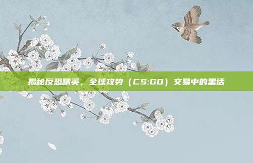 揭秘反恐精英，全球攻势（CS:GO）交易中的黑话